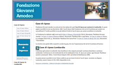 Desktop Screenshot of fondazioneamodeo.it
