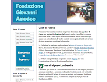 Tablet Screenshot of fondazioneamodeo.it